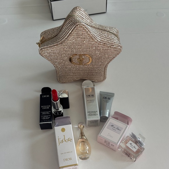 Dior Other - Dior Gold Star Bag with Makeup Collection